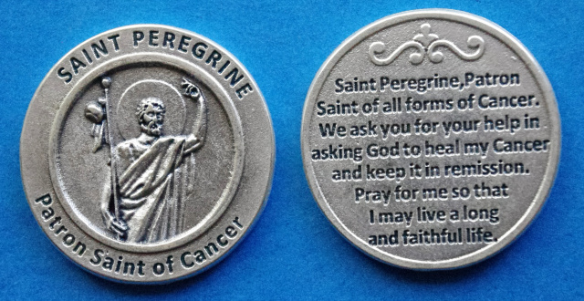 St. Peregrine Healing Saint Token - Cancer